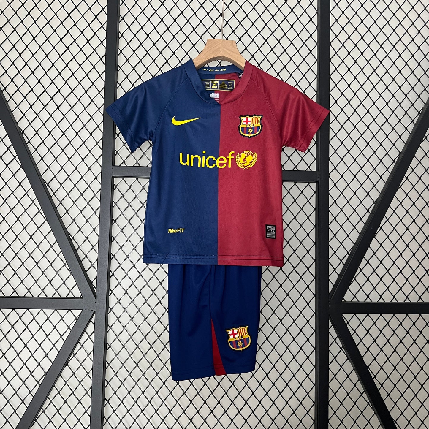CAMISETA BARCELONA I 08/09 KIT PARA NIÑOS (RETRO)