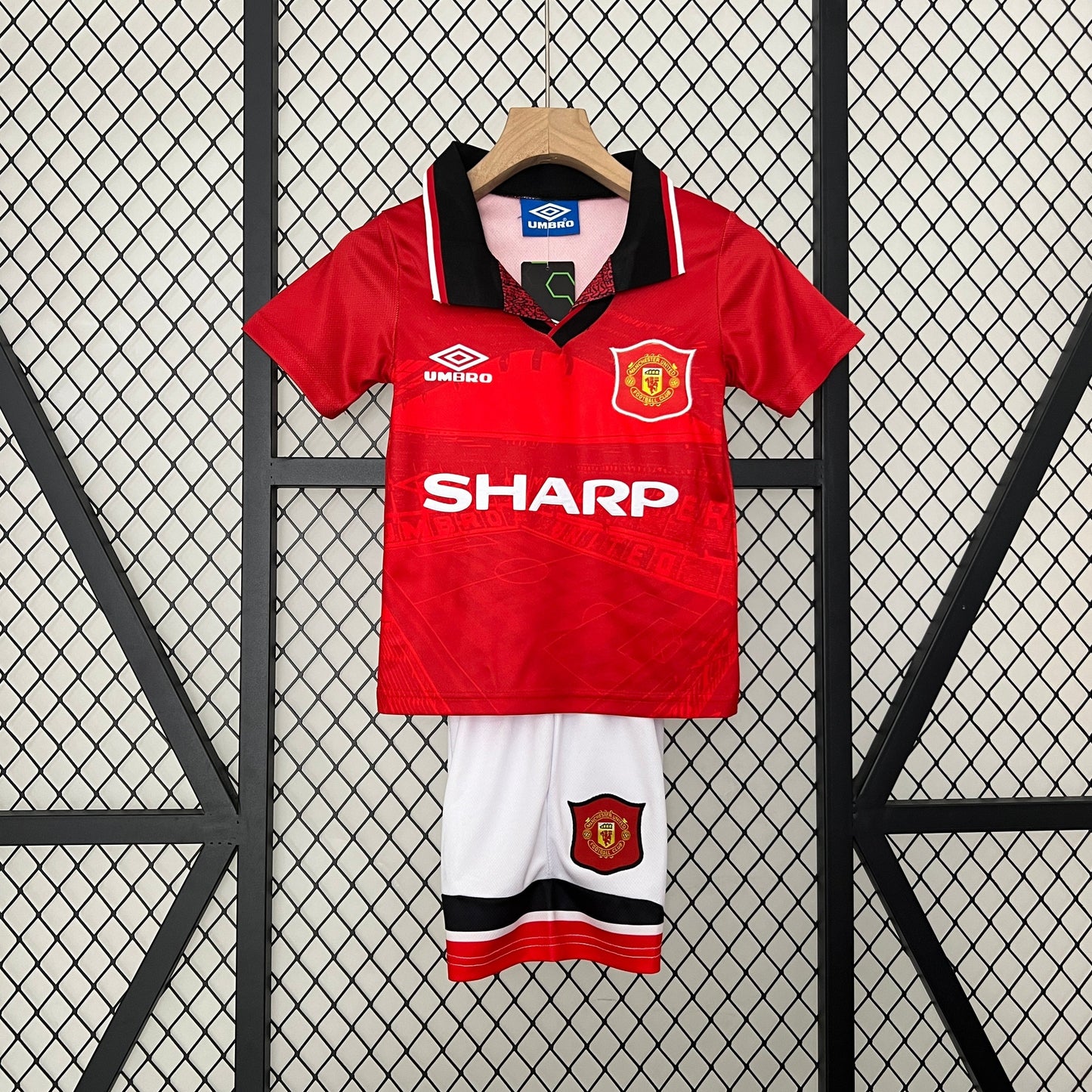 CAMISETA MANCHESTER UNITED I 94/96 KIT PARA NIÑOS (RETRO)