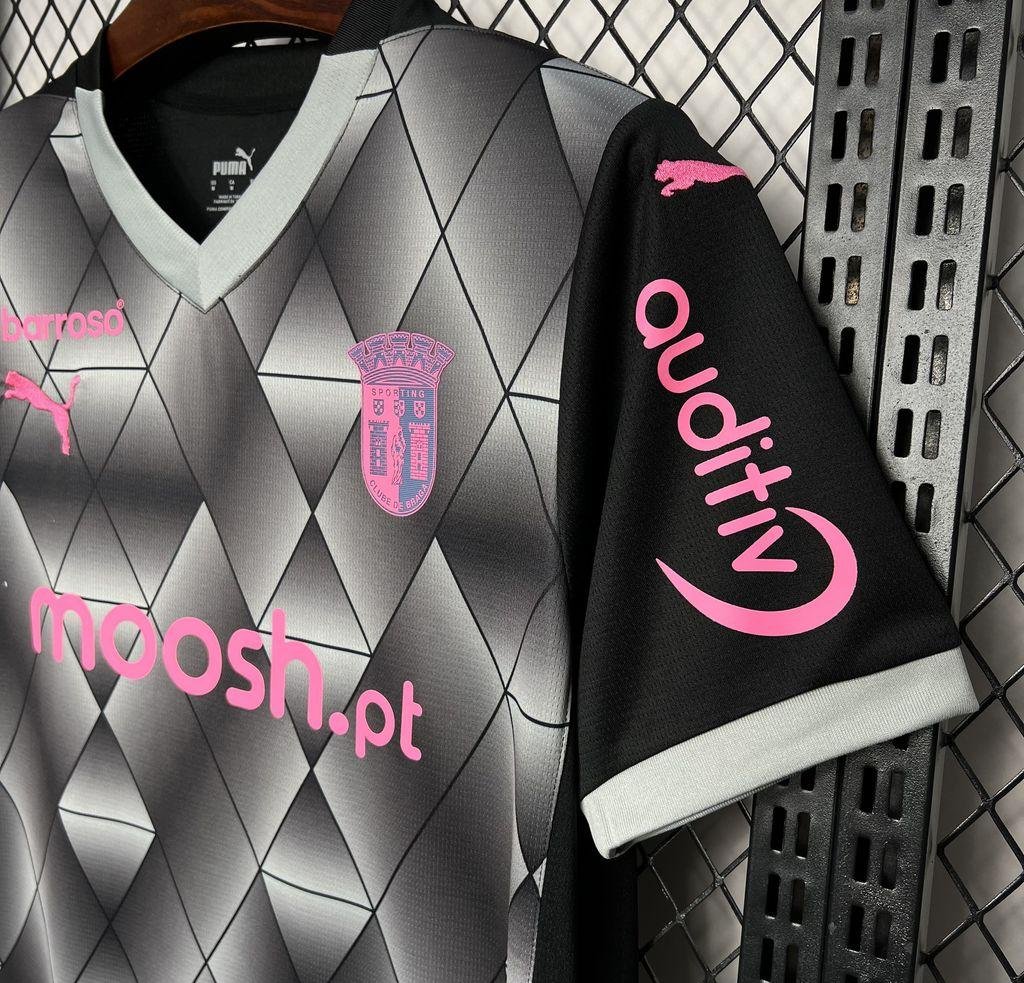 CAMISETA BRAGA II 24/25 HOMBRES - NEGRO