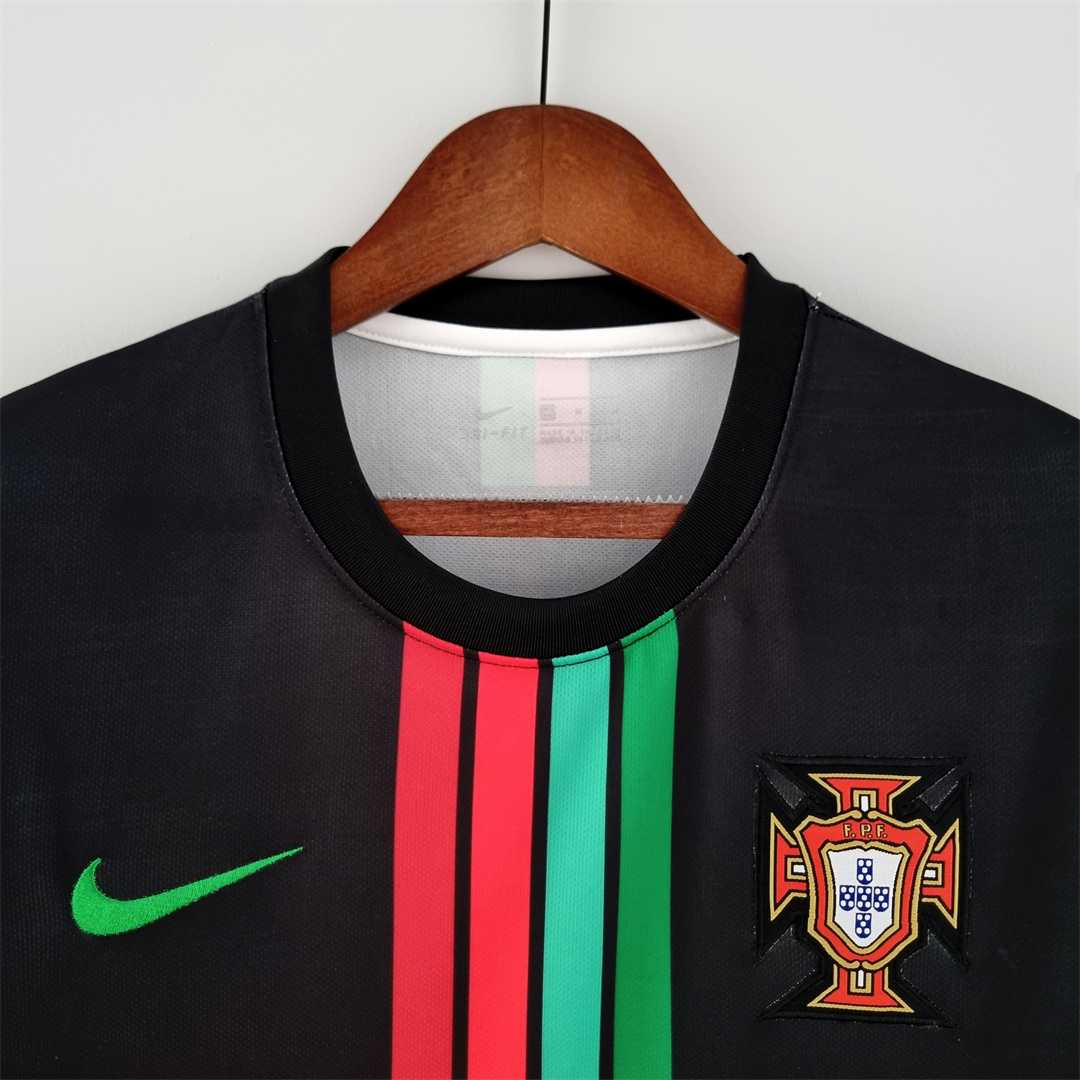 CAMISETA PORTUGAL NEGRO EDICIÓN 2022 HOMBRES