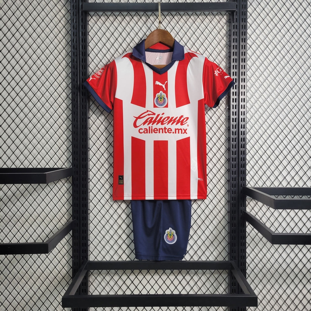 CAMISETA CHIVAS GUADALAJARA I 23/24 KIT PARA NIÑOS