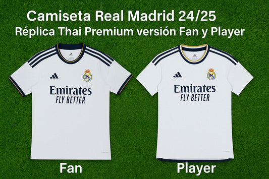 Camisetas Real Madrid 24/25: Fan vs Player, ¿cuál elegir? ⚪⚽