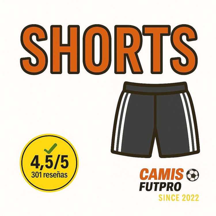 🩳 SHORTS 	•	Shorts Deportivos de Fútbol | Ligeros y Transpirables 	•	Football Shorts ⚽ | Diseño con Franjas Laterales
