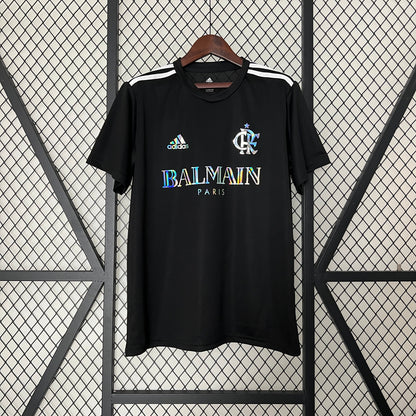 CAMISETA FLAMENGO EDICIÓN ESPECIAL LIMITADO BALMAIN PARIS NEGRO 24/25 HOMBRES
