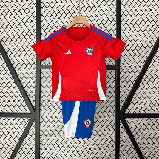 CAMISETA CHILE I COPA AMÉRICA 2024/2025/2026 KIT PARA NIÑOS