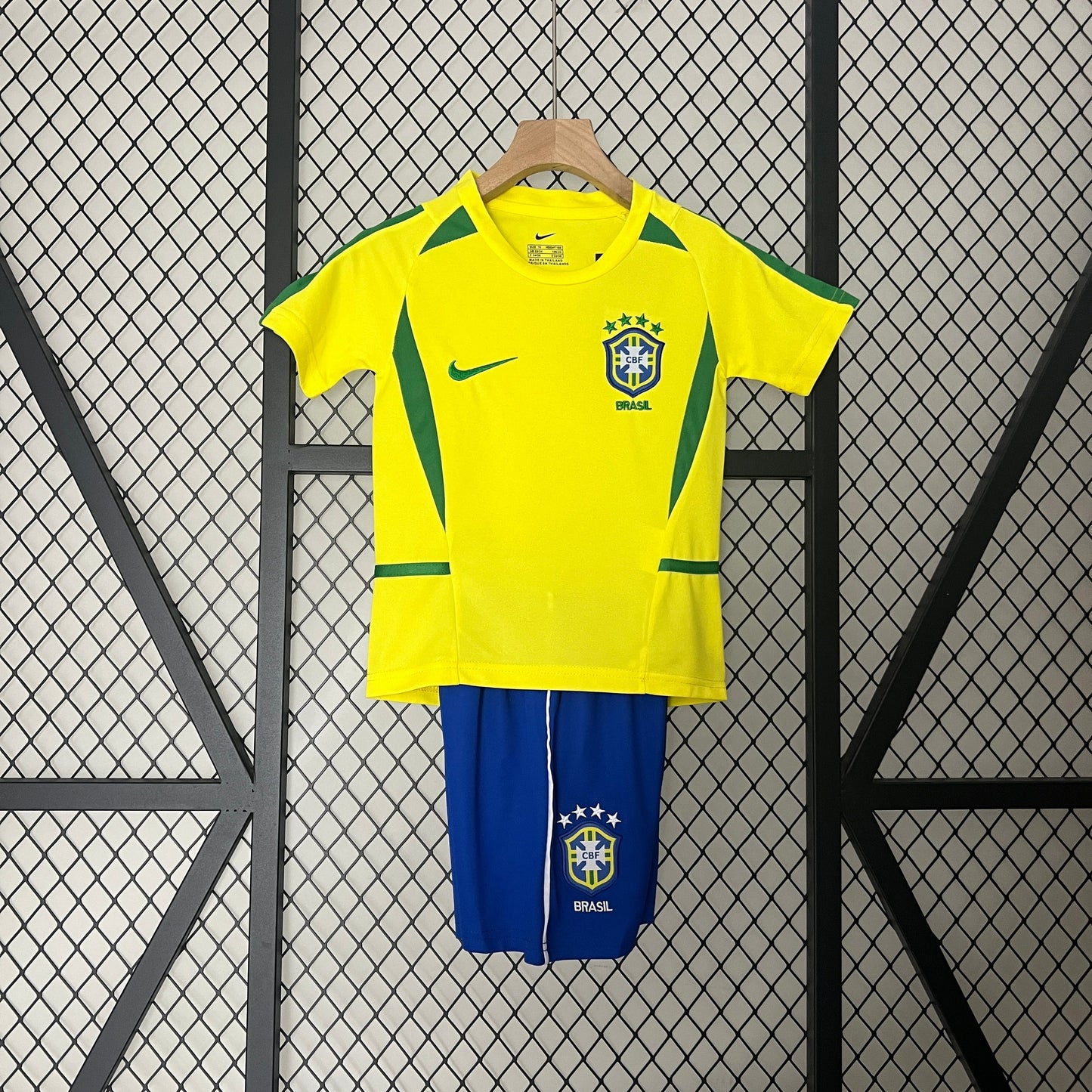 CAMISETA BRASIL I 2002 KIT PARA NIÑOS (RETRO)