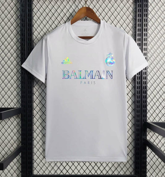 CAMISETA REAL MADRID BALMAIN BLANCO EDICIÓN ESPECIAL 23/24 HOMBRES