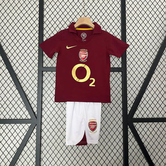 CAMISETA ARSENAL I 05/06 KIT PARA NIÑOS (RETRO)