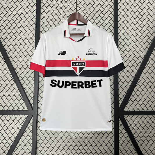 CAMISETA SÃO PAULO I TODOS LOS PATROCINADORES 24/25 HOMBRES