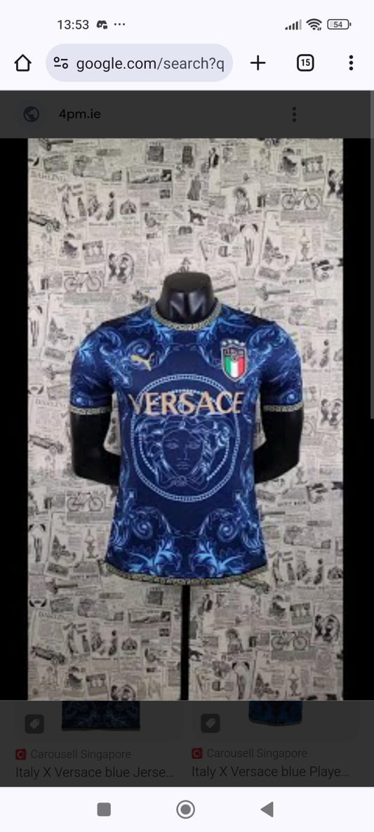 CAMISETA ITALIA EDICIÓN ESPECIAL AZUL HOMBRES