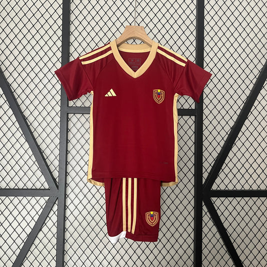 CAMISETA VENEZUELA I COPA AMÉRICA 2024/2025/2026 KIT PARA NIÑOS