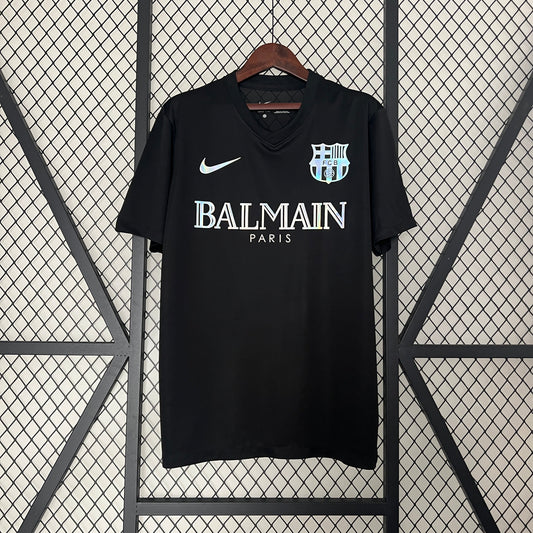 CAMISETA BARCELONA EDICIÓN ESPECIAL LIMITADO BALMAIN PARIS NEGRO 24/25 HOMBRES