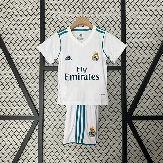 CAMISETA REAL MADRID I 17/18 KIT PARA NIÑOS (RETRO)