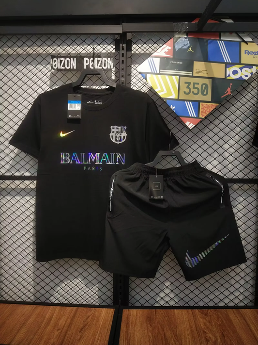 KIT BARCELONA EDICIÓN ESPECIAL BALMAIN PARIS NEGRO 24/25 HOMBRES