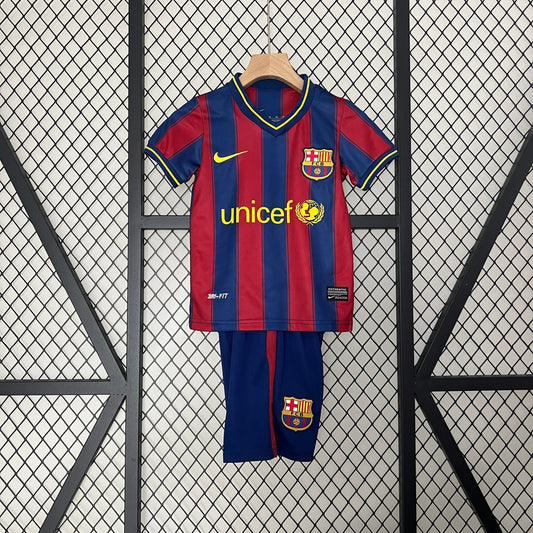 CAMISETA BARCELONA I 09/10 KIT PARA NIÑOS (RETRO)