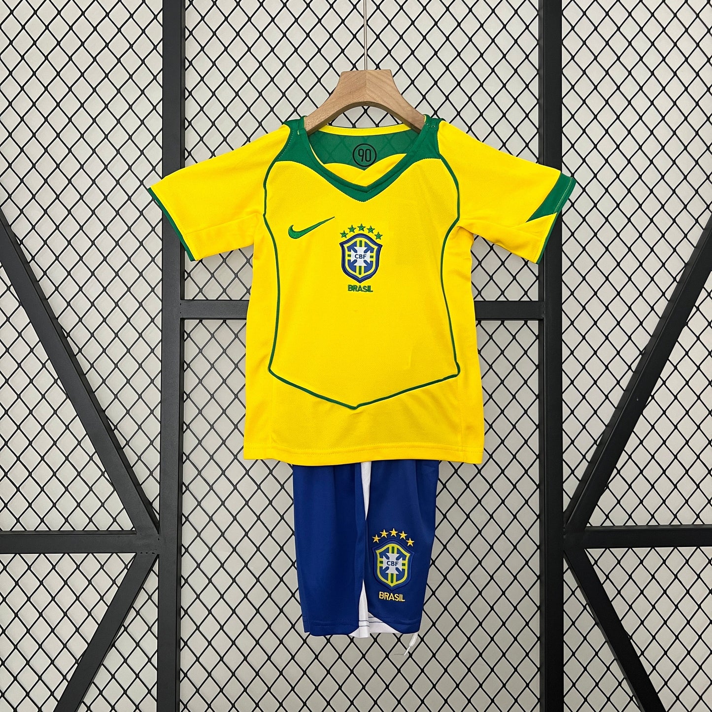 CAMISETA BRASIL I 2004 KIT PARA NIÑOS (RETRO)