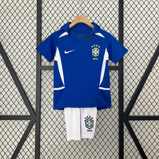 CAMISETA BRASIL II 2002 KIT PARA NIÑOS (RETRO)