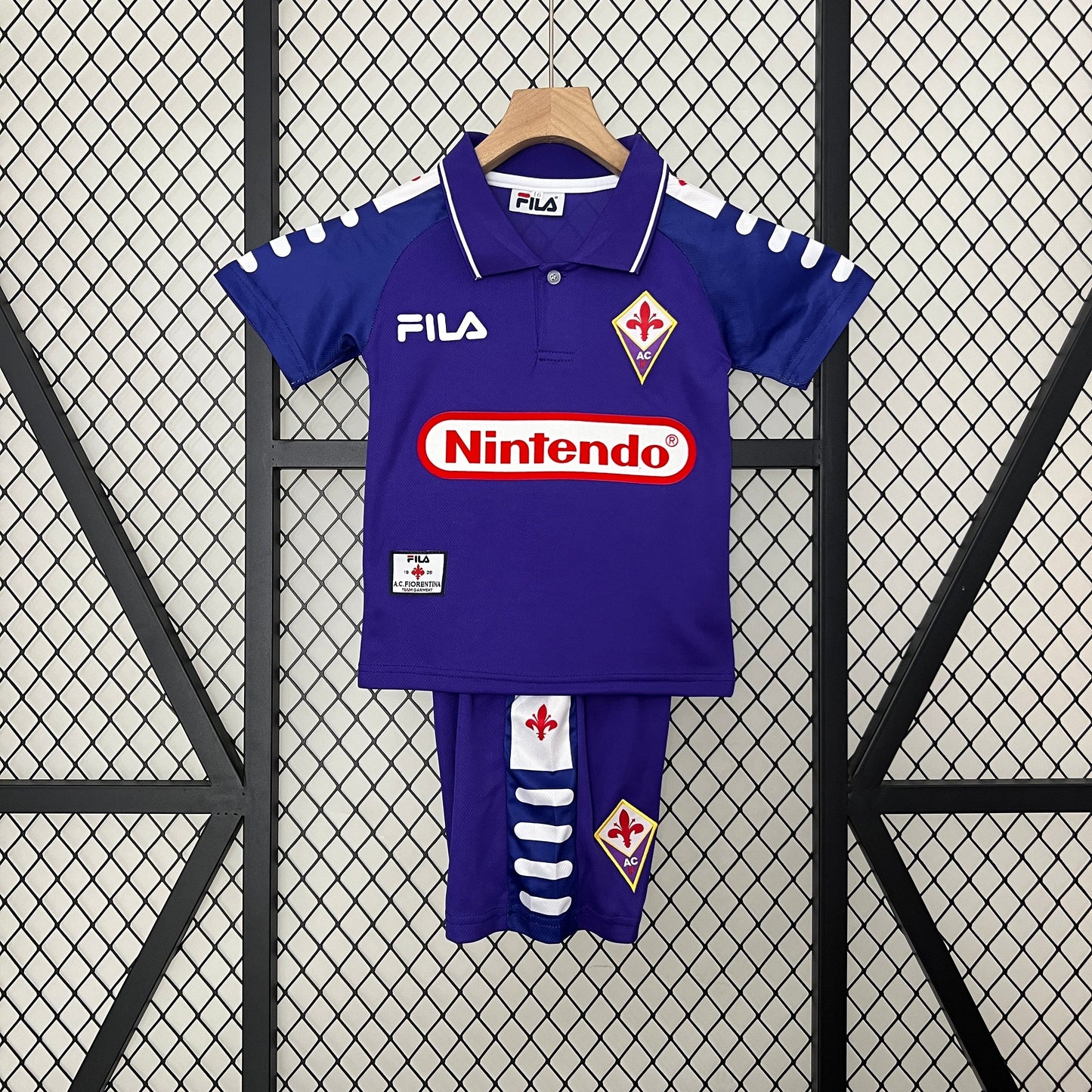 CAMISETA FIORENTINA I 1998 KIT PARA NIÑOS (RETRO)