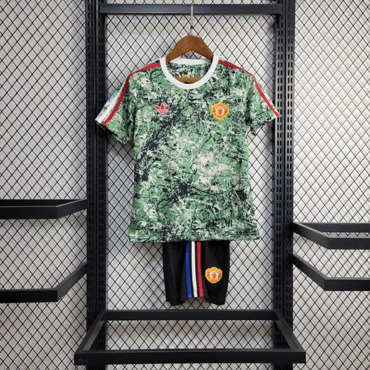 CAMISETA MANCHESTER UNITED EDICIÓN ESPECIAL LIMITADO ADIDAS RETRO 24/25 KIT PARA NIÑOS