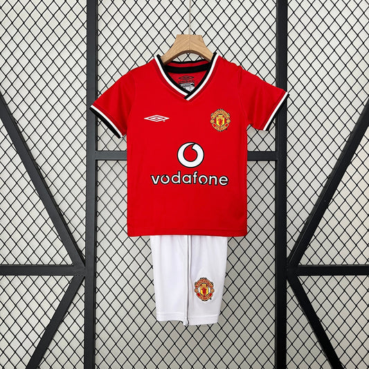CAMISETA MANCHESTER UNITED I 00/01 KIT PARA NIÑOS (RETRO)