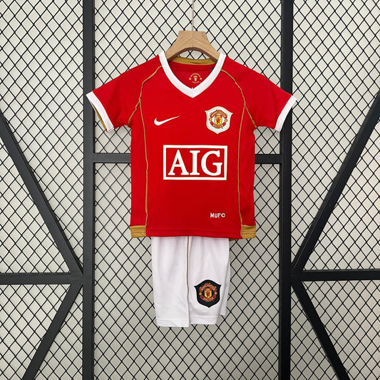 CAMISETA MANCHESTER UNITED I 06/07 KIT PARA NIÑOS (RETRO)