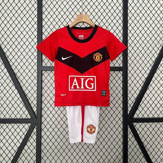 CAMISETA MANCHESTER UNITED I 09/10 KIT PARA NIÑOS (RETRO)