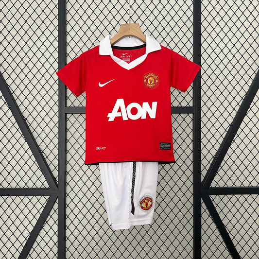 CAMISETA MANCHESTER UNITED I 10/11 KIT PARA NIÑOS (RETRO)