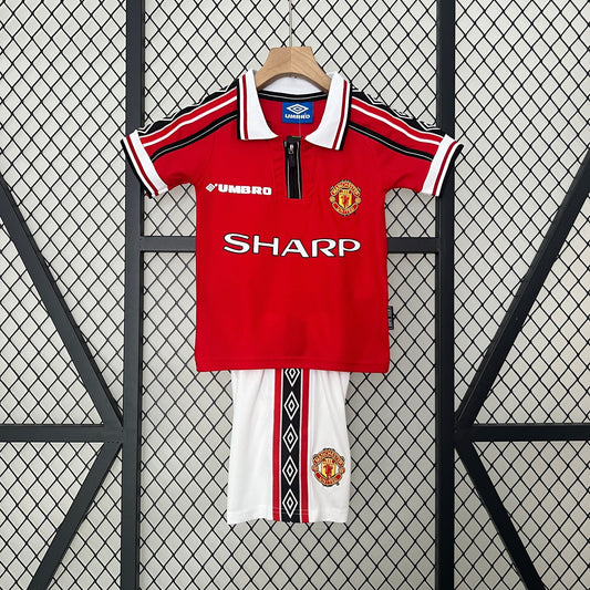 CAMISETA MANCHESTER UNITED I 98/99 KIT PARA NIÑOS (RETRO)