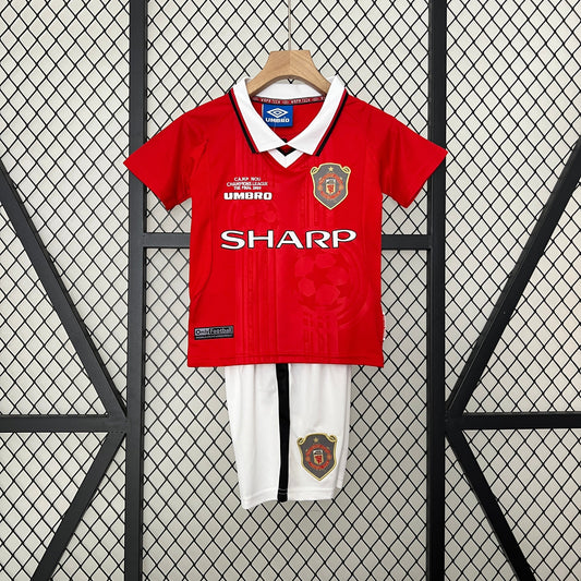 CAMISETA MANCHESTER UNITED I 99/00 KIT PARA NIÑOS (RETRO)