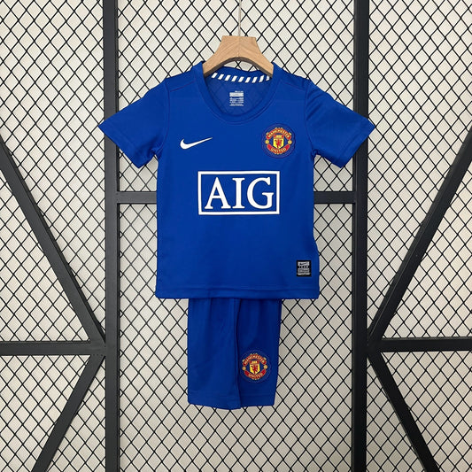 CAMISETA MANCHESTER UNITED III 08/09 KIT PARA NIÑOS (RETRO)
