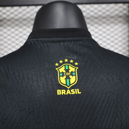 CAMISETA BRASIL EDICIÓN ESPECIAL JESÚS CRISTO 2024/2025/2026 HOMBRES (VERSIÓN DEL JUGADOR) - NEGRO