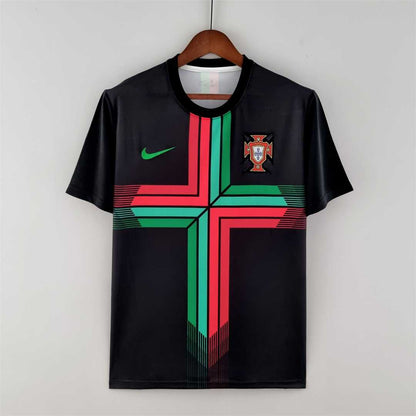CAMISETA PORTUGAL NEGRO EDICIÓN 2022 HOMBRES