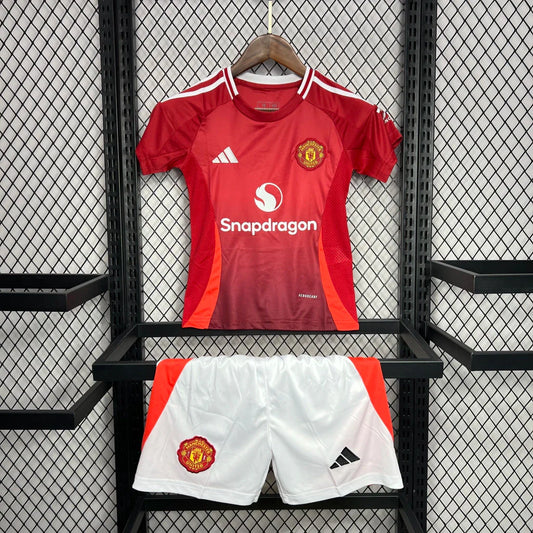 CAMISETA MANCHESTER UNITED I 24/25 KIT PARA NIÑOS