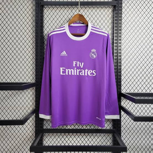 REAL MADRID PÚRPURA HOMBRES (RETRO) (MANGA LARGA)