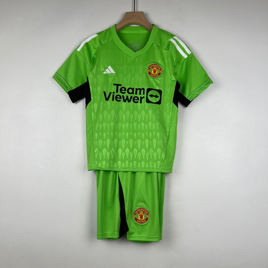 MANCHESTER UNITED PORTERO I 23/24 KIT PARA NIÑOS