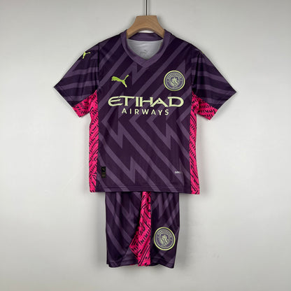 MANCHESTER CITY III PORTERO 23/24 KIT PARA NIÑOS