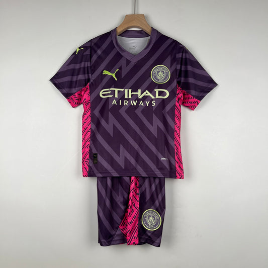 MANCHESTER CITY III PORTERO 23/24 KIT PARA NIÑOS