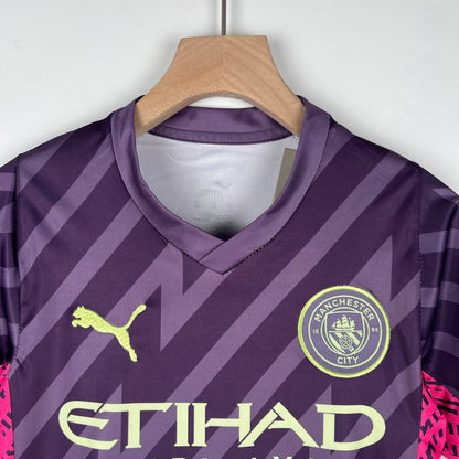 MANCHESTER CITY III PORTERO 23/24 KIT PARA NIÑOS