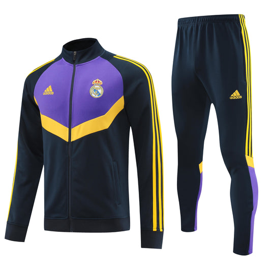 REAL MADRID  CHANDAL 24/25 - UNISEX/UNISEX - PÚRPURA Y NEGRO