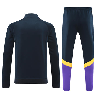 REAL MADRID  CHANDAL 24/25 - UNISEX/UNISEX - PÚRPURA Y NEGRO