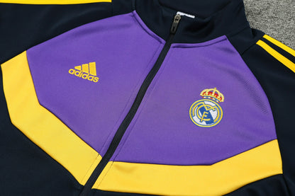 REAL MADRID  CHANDAL 24/25 - UNISEX/UNISEX - PÚRPURA Y NEGRO