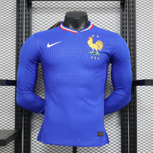 CAMISETA FRANCIA I MANGA LARGA EURO 2024/2025/2026 HOMBRES (VERSIÓN DEL JUGADOR)