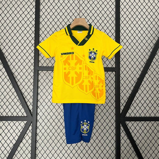 CAMISETA BRASIL I 94 KIT PARA NIÑOS (RETRO)