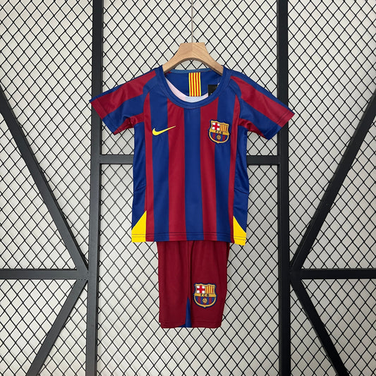 CAMISETA BARCELONA I 05/06 KIT PARA NIÑOS (RETRO)